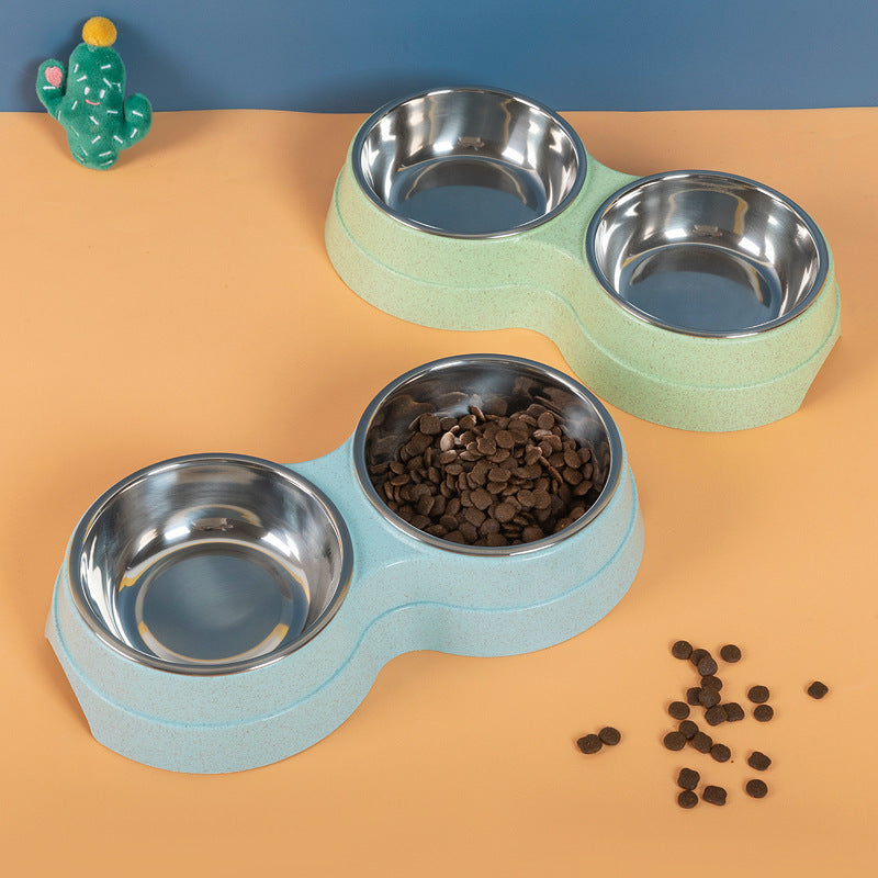 Stainless Steel Double Pet Bowl