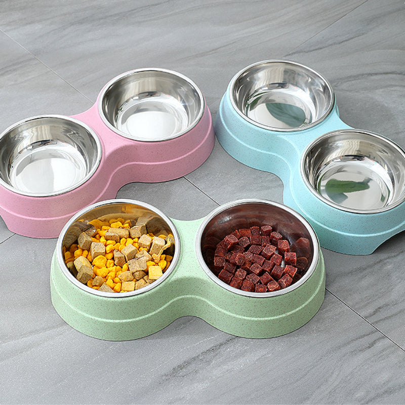 Stainless Steel Double Pet Bowl