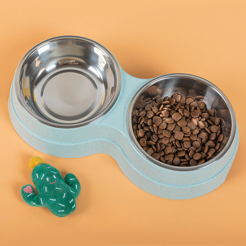 Stainless Steel Double Pet Bowl