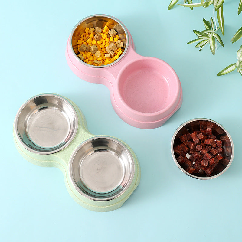 Stainless Steel Double Pet Bowl